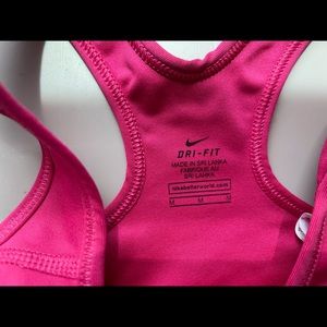 Pink Nike Dri-Fit Sports Bra Size Med
